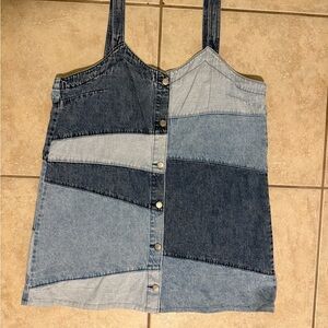 GAP Denim Tote Bag in Blue Shades